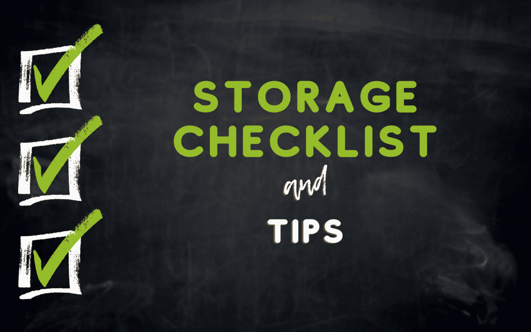 Inventory for your storage unit